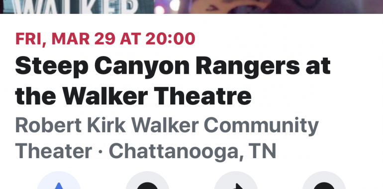 Steep Canyon Rangers at the Walker Theatre-March 29, 2019