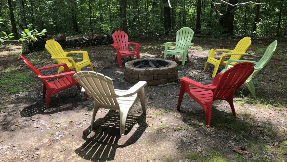 Fall is in the Air!  Come gather around the Campfire at Deer Creek Cabin!