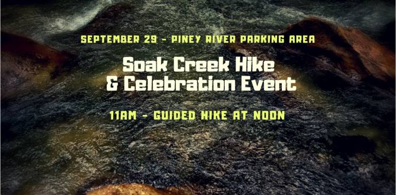 Soak Creek Hike & Celebration Event-September 29, 2018
