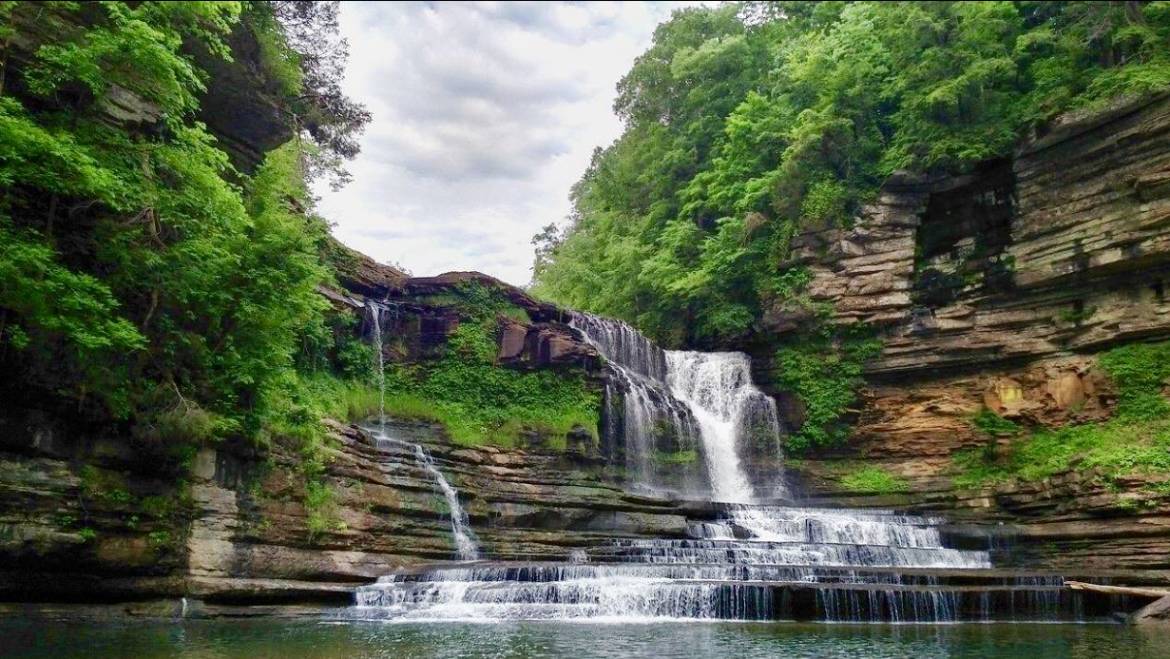 Waterfall at Night Hike at Cummins Falls State Park-May 25, 2019