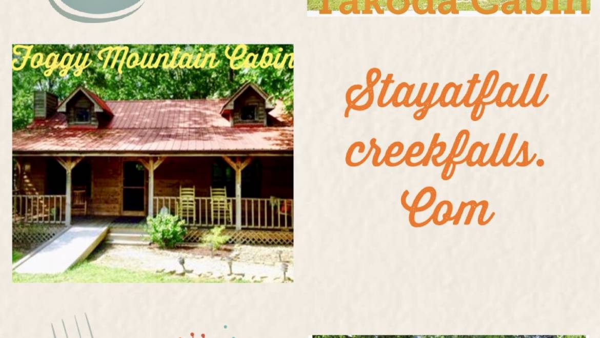 Make your Getaway to Fall Creek Falls! Cabins & Homes to suit all your needs!