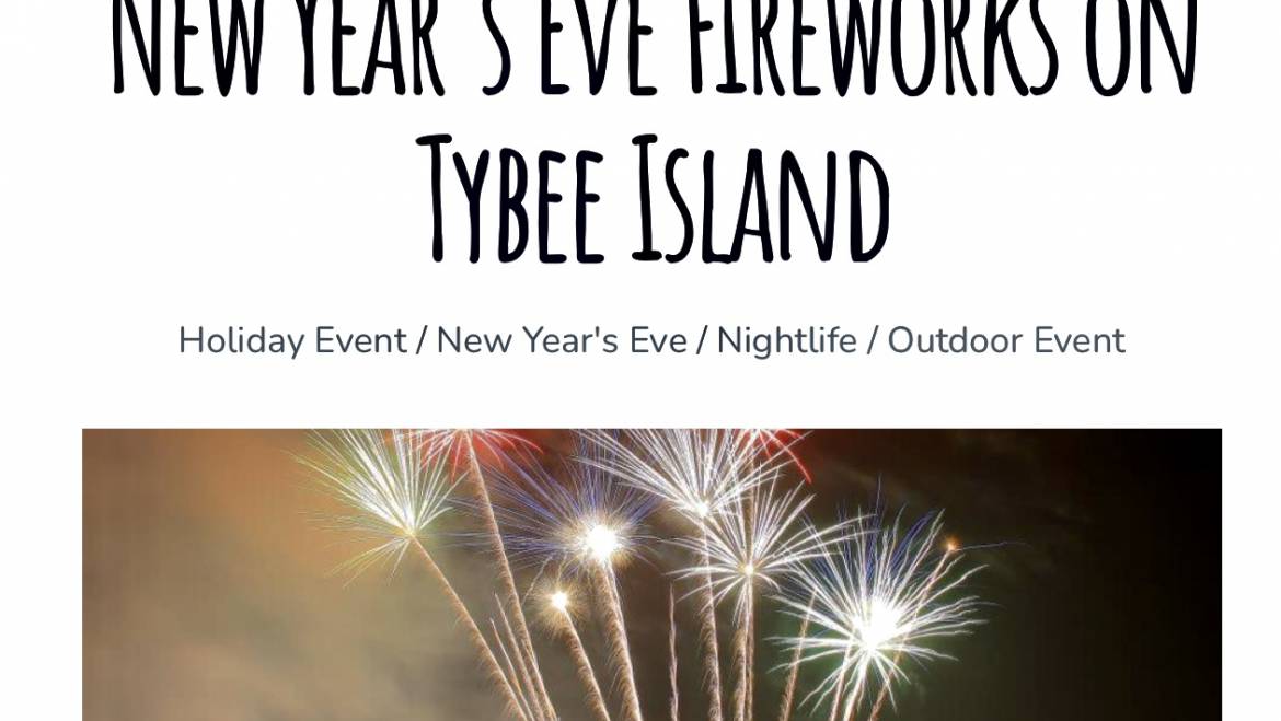 New Year’s at the beach!  Book today-Sweet Magnolia in Tybee Island, GA