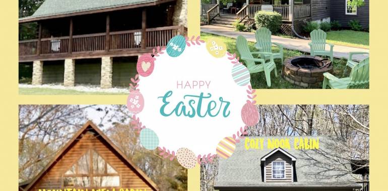 Come hide your EASTER Eggs with us!  Cabins available at Fall Creek Falls!