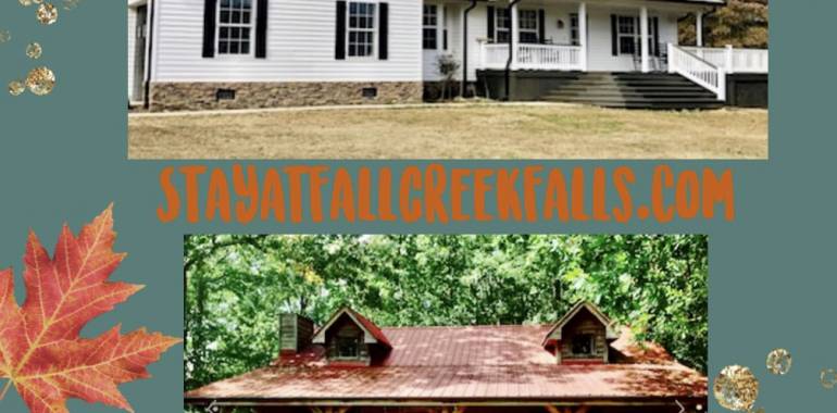 Plan your Friendsgiving today!  Beautiful cabins and homes available