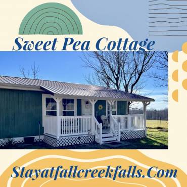Relax and enjoy in the HOT TUB at Sweet Pea Cottage! Book today!