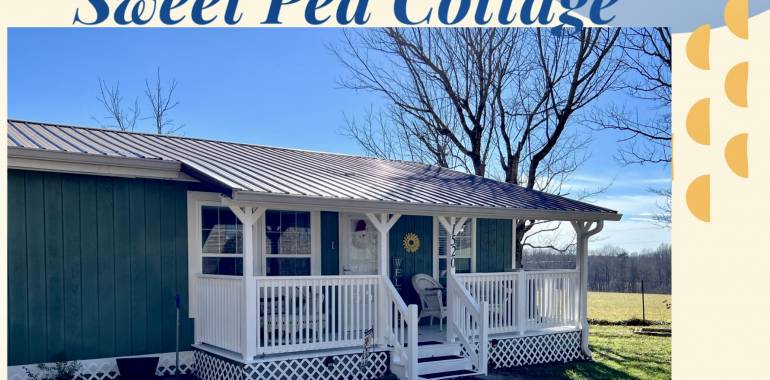 Five Star Reviews are pouring in for Sweet Pea Cottage!  Visit Today!